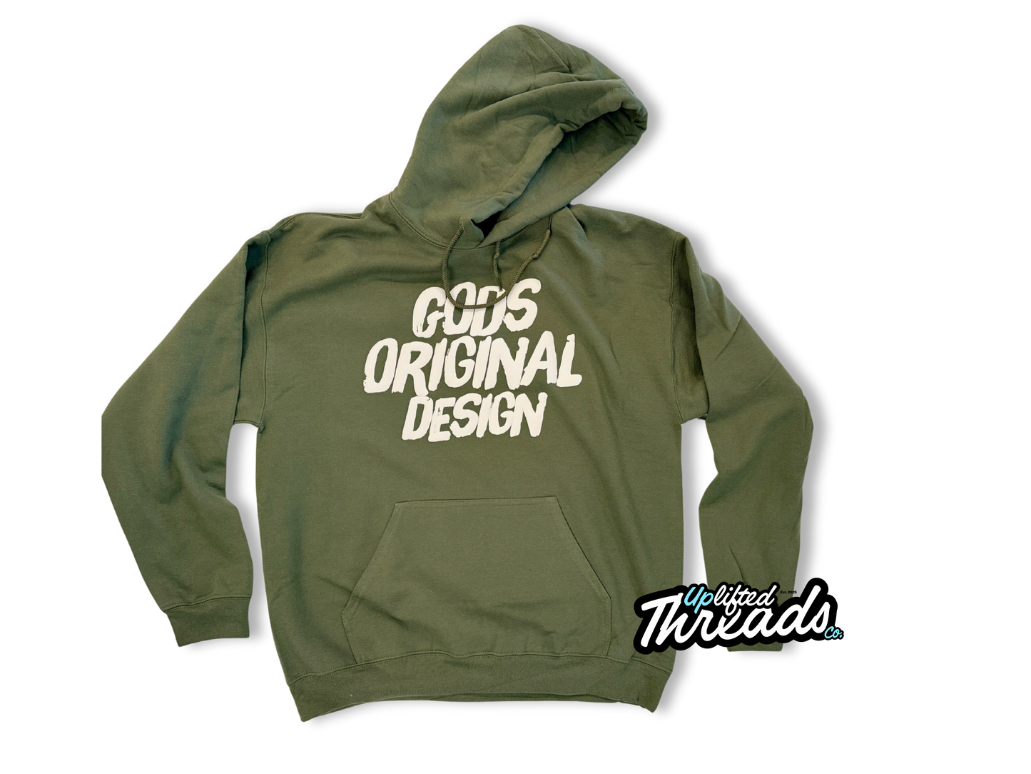 Gods Original Design "Puff" Loose Fit Hoodie (Sand/Black)