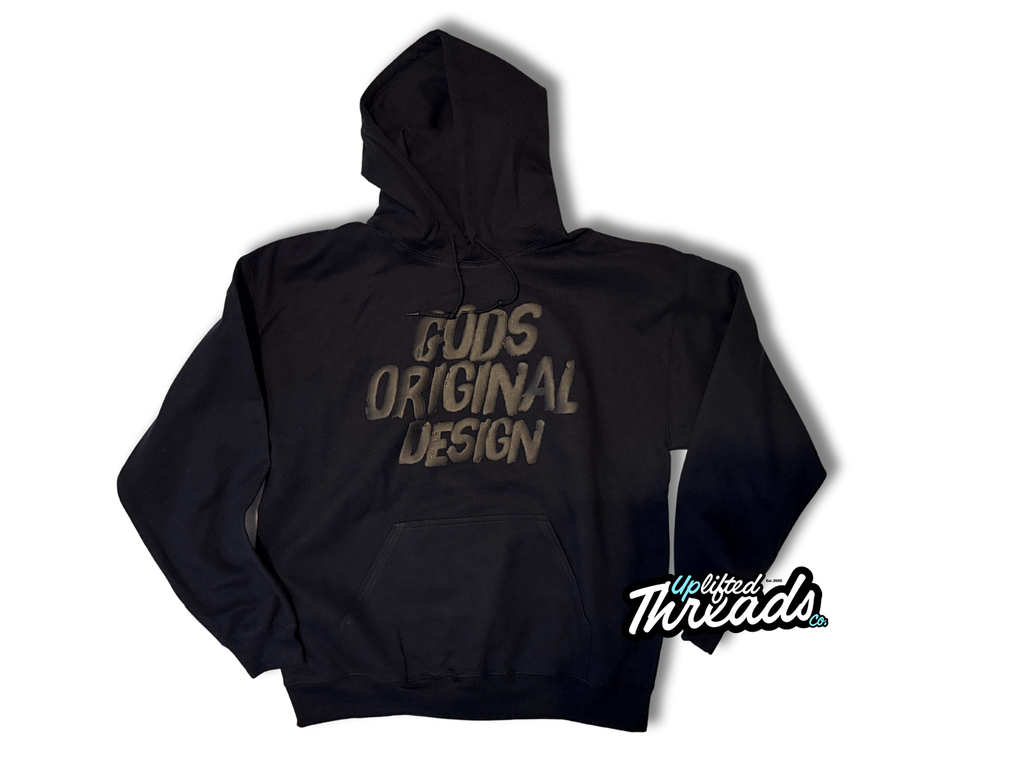 Gods Original Design "Puff" Loose Fit Hoodie (Sand/Black)
