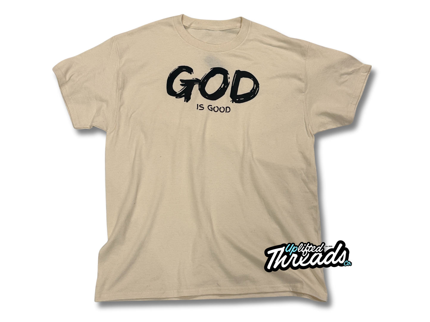 God Is God Loose Fit T-Shirt (Sand/Black)