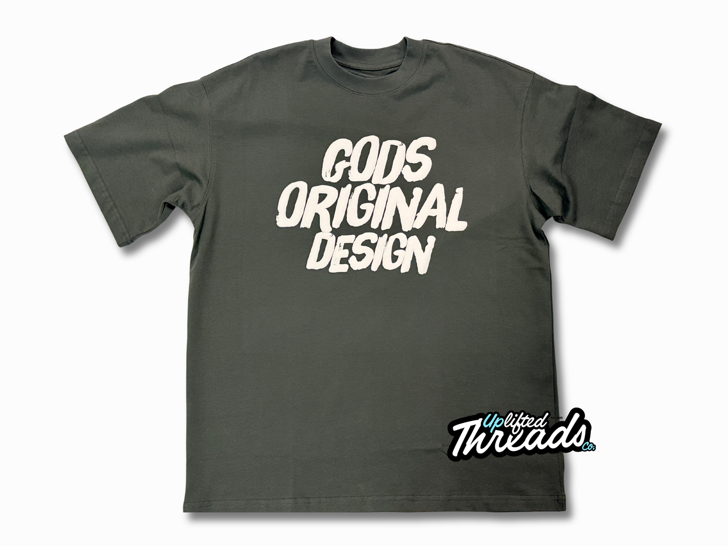 Gods Original Design Heavy Box T-Shirt (Sage/White) )