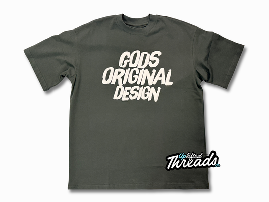 Gods Original Design Heavy Box T-Shirt (Sage/White) )