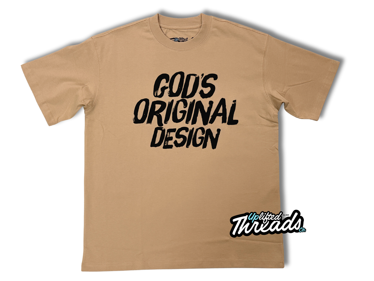 God’s Original Design T-Shirt, sand black
