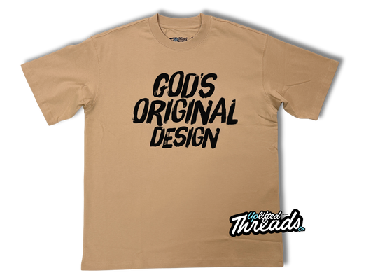 God’s Original Design T-Shirt, sand black