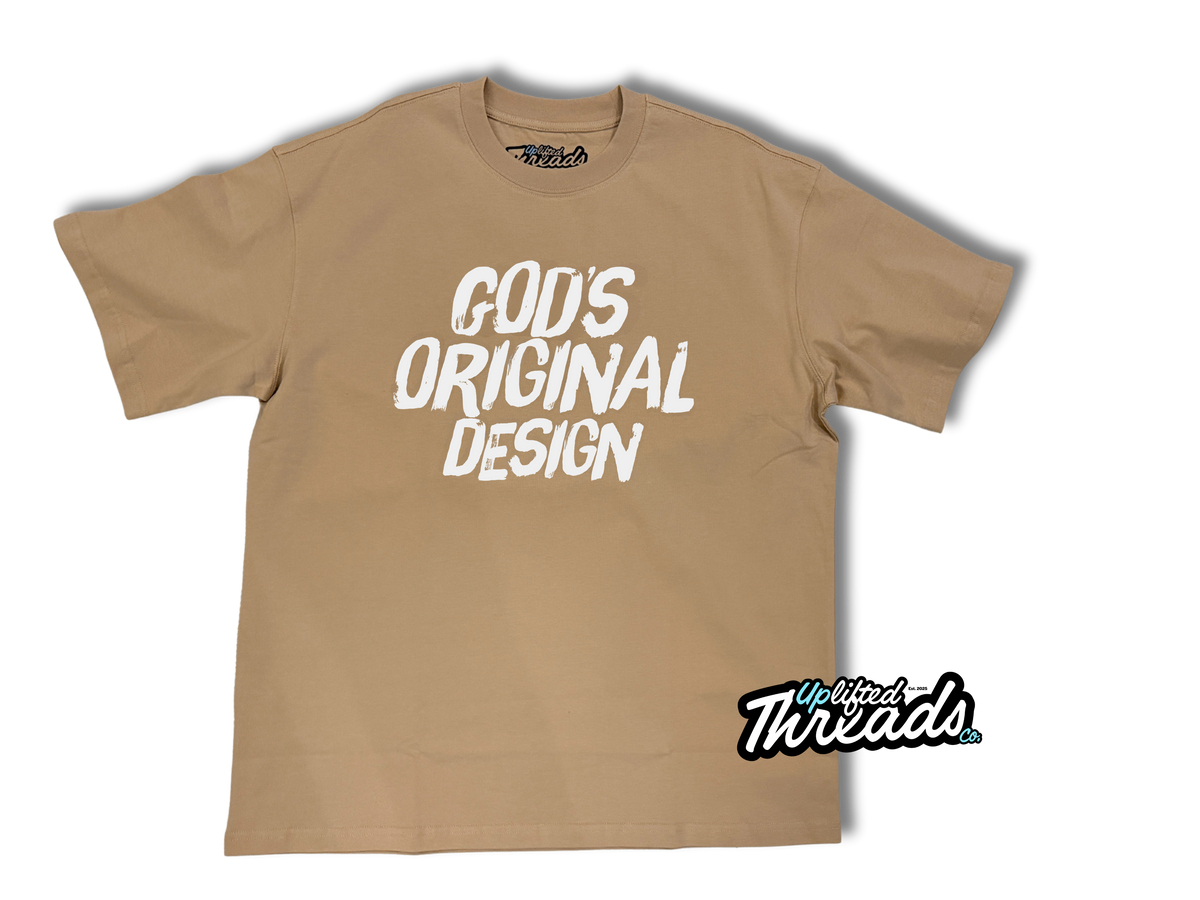 God’s Original Design T-Shirt, sand white